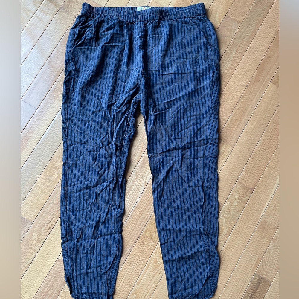 Marine Layer Navy Striped Joggers